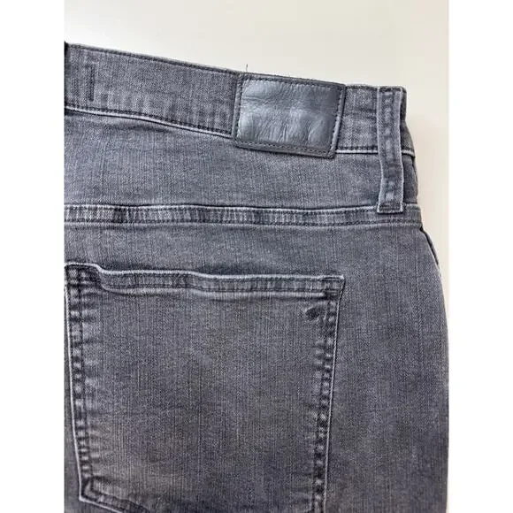 Madewell Women’s 10” High Rise Skinny Jeans Size 32 Black Wash Button Front Fray - Picture 11 of 15